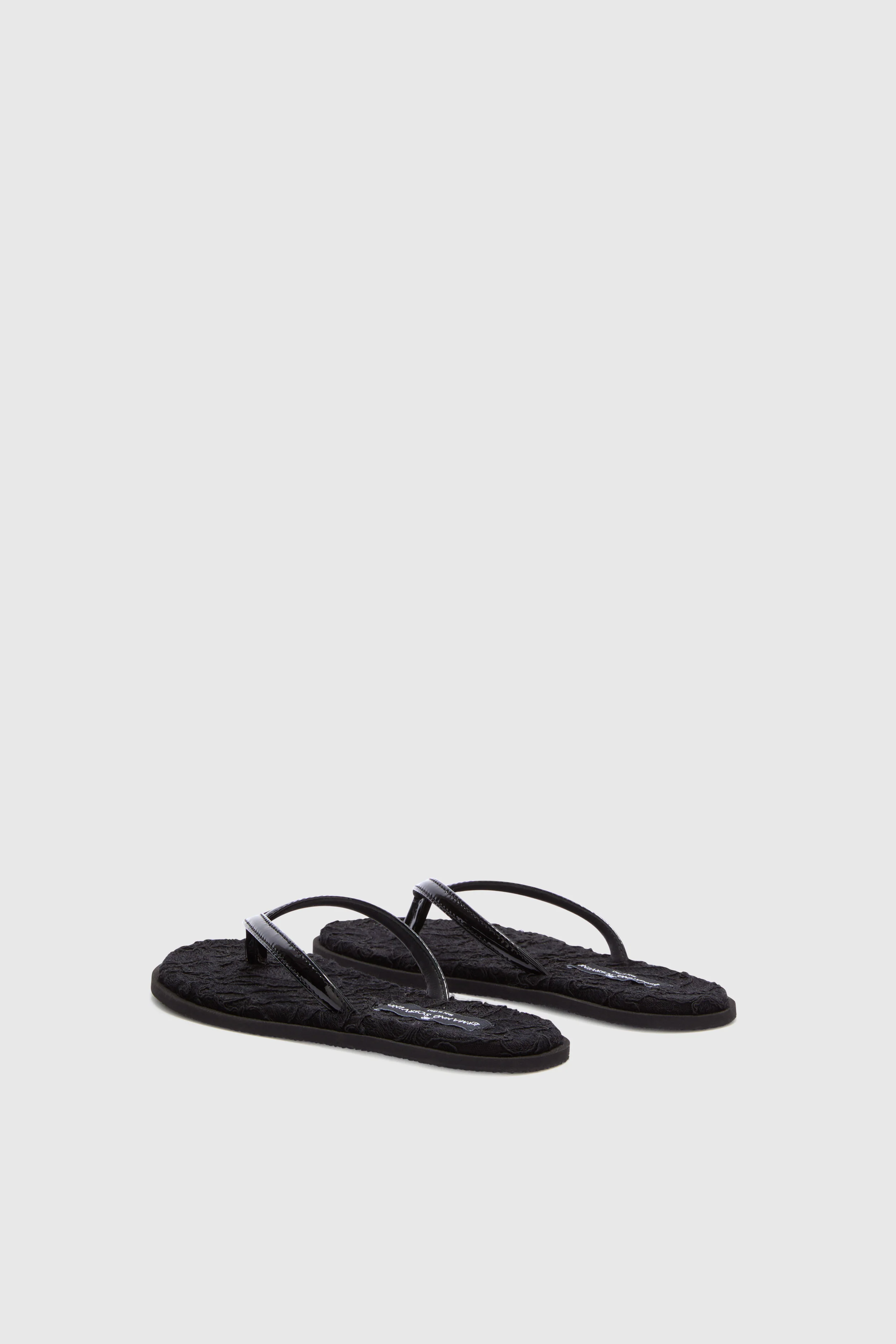 Black lace flip flop - Image 3