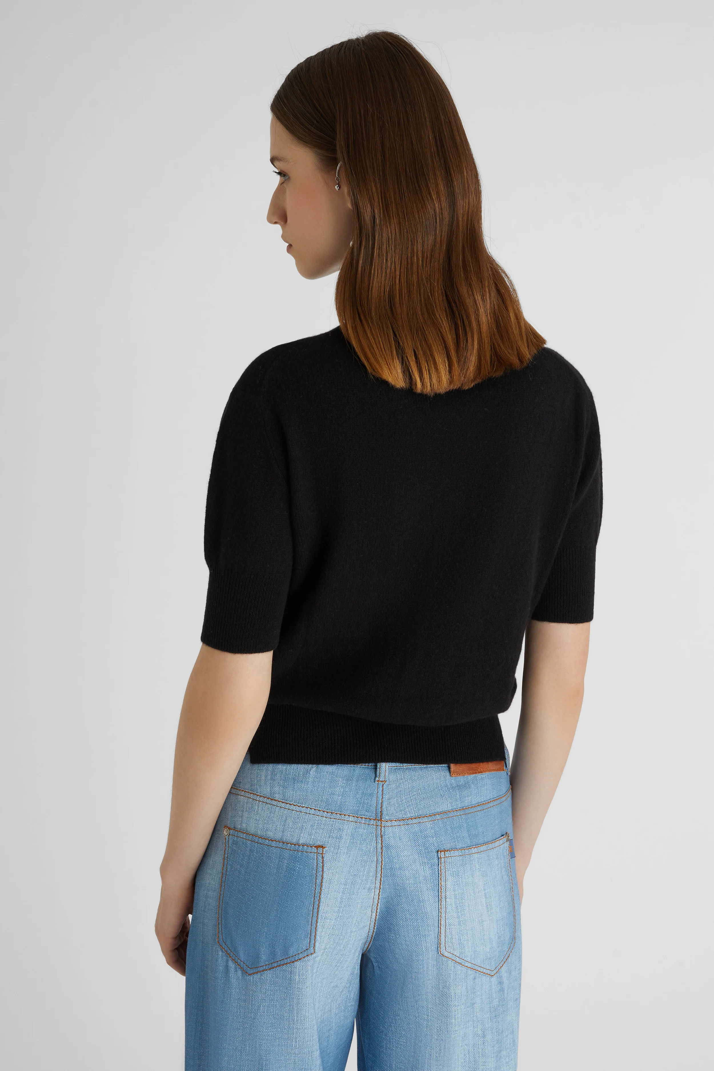 Black pure cashmere sweater - Image 3