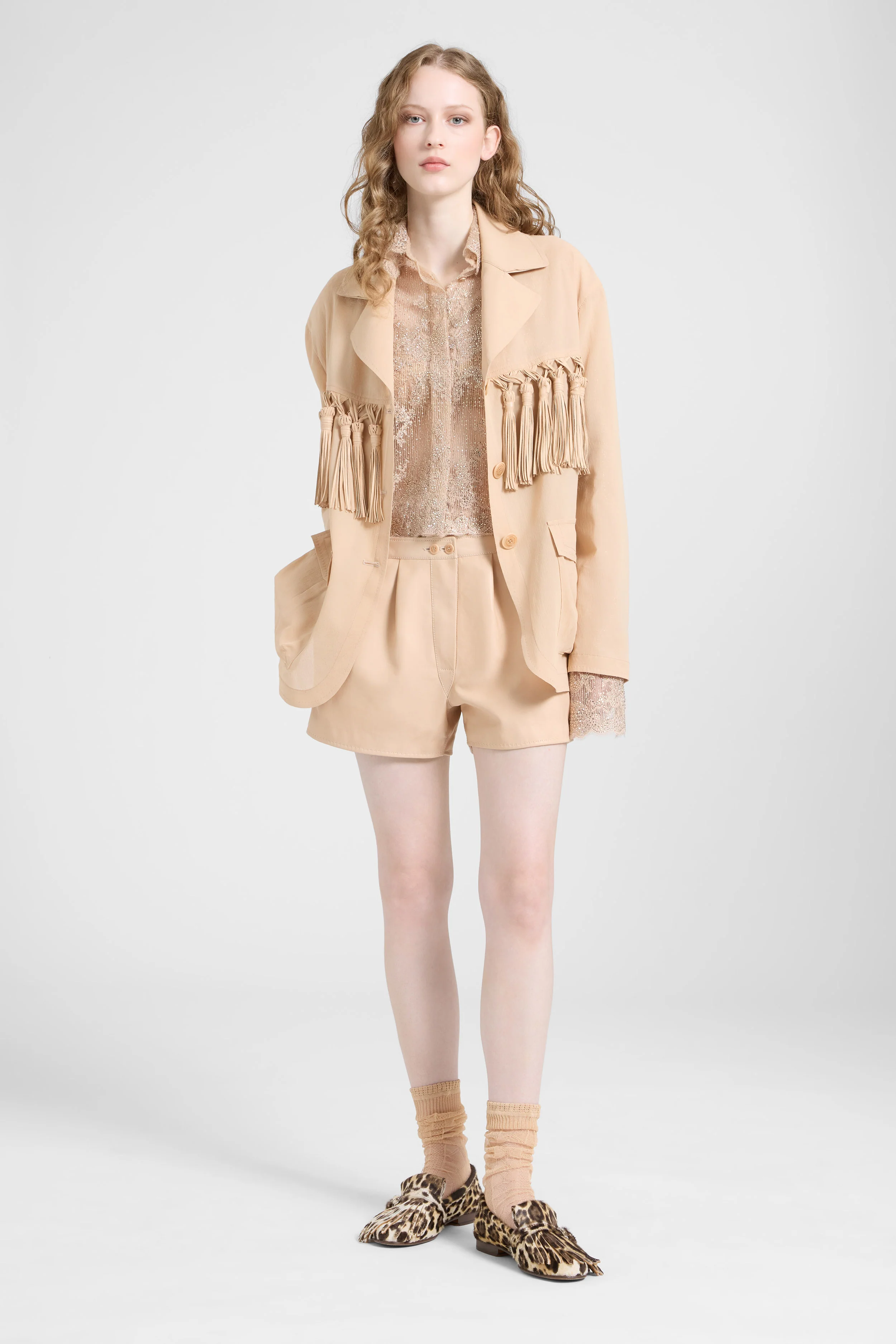 Boxy embroidered tulle shirt - Image 3