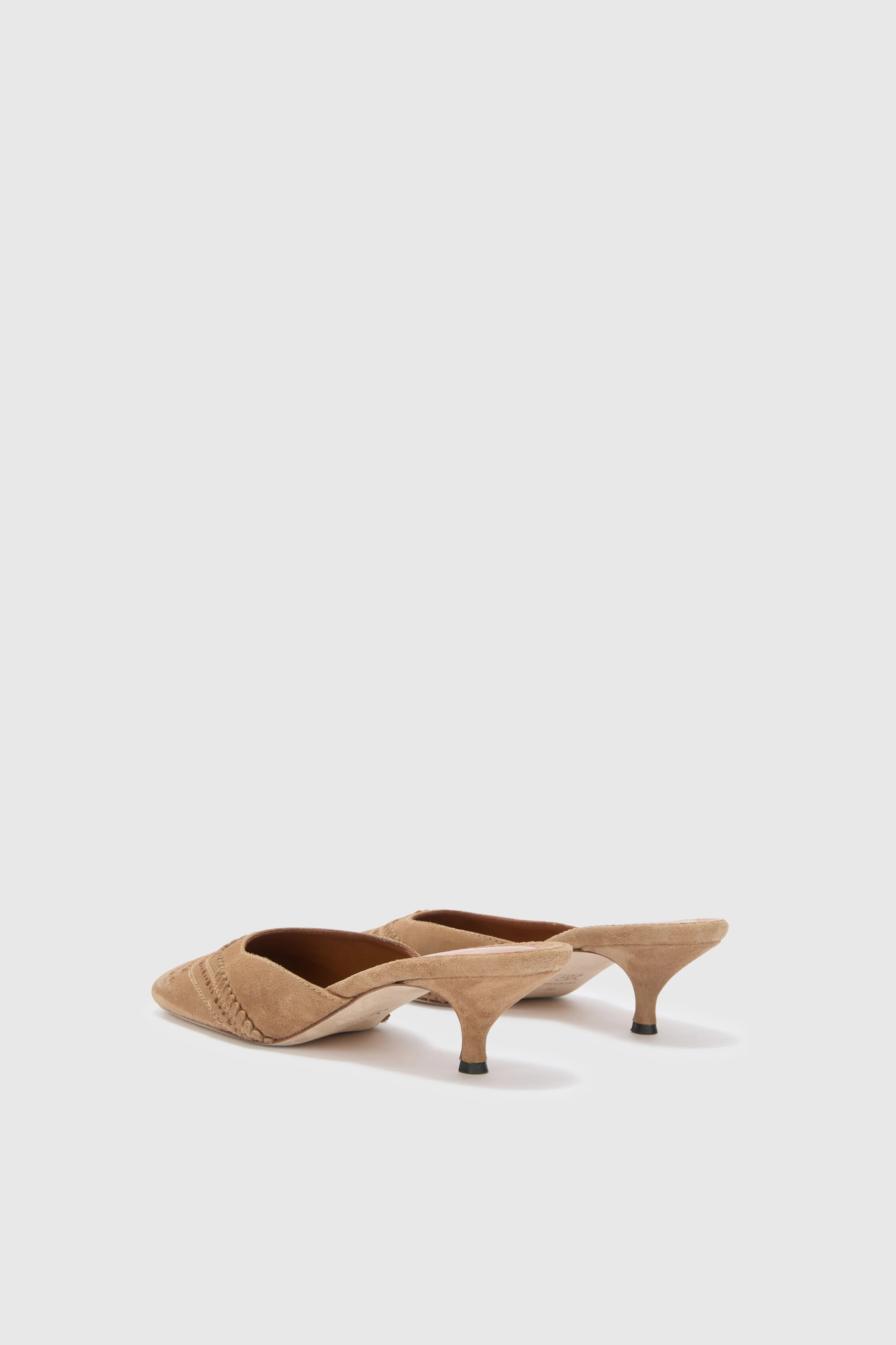 Brogue-detailed mule in suede - Image 3