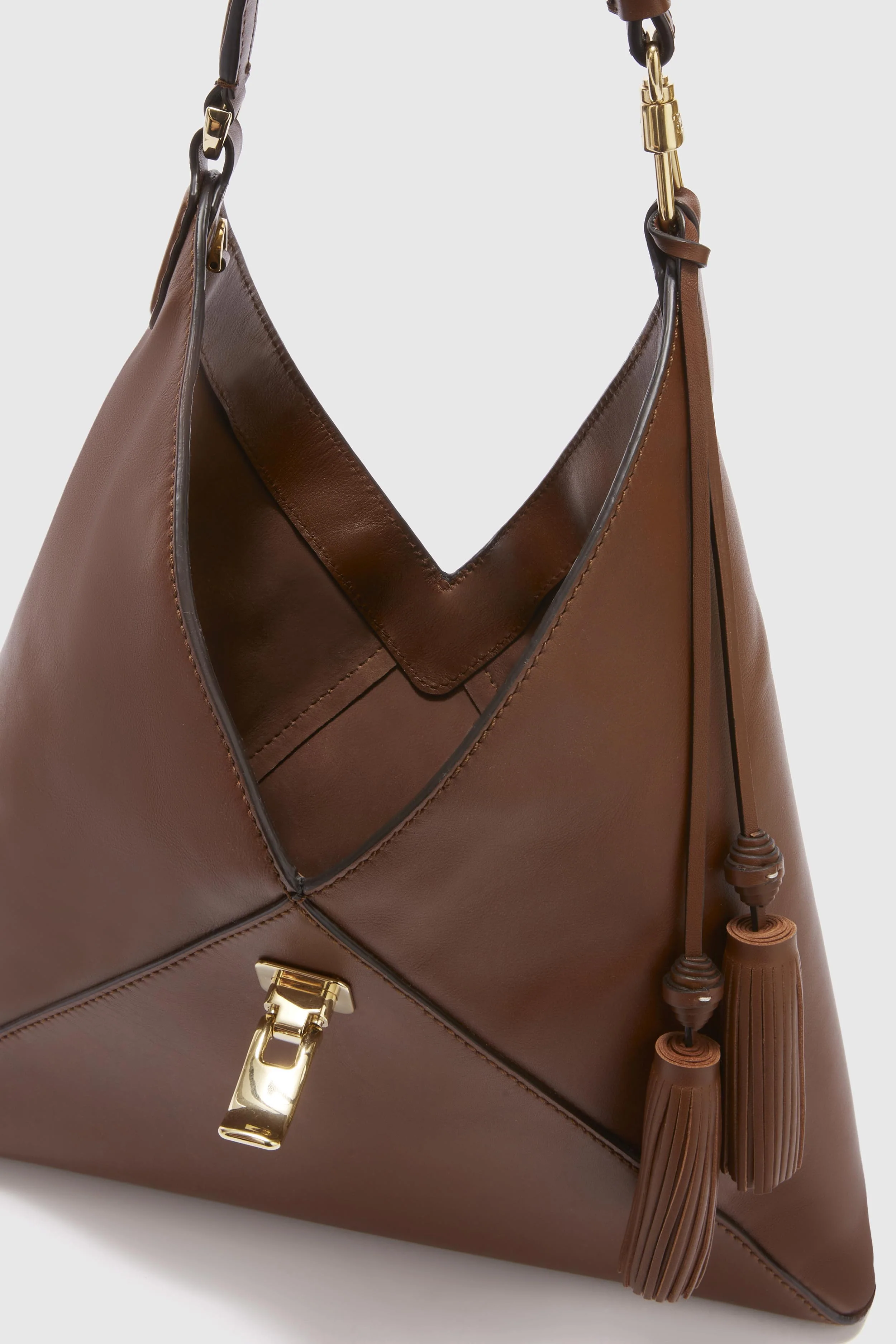 Brown smooth calfskin Clio bag - Image 4