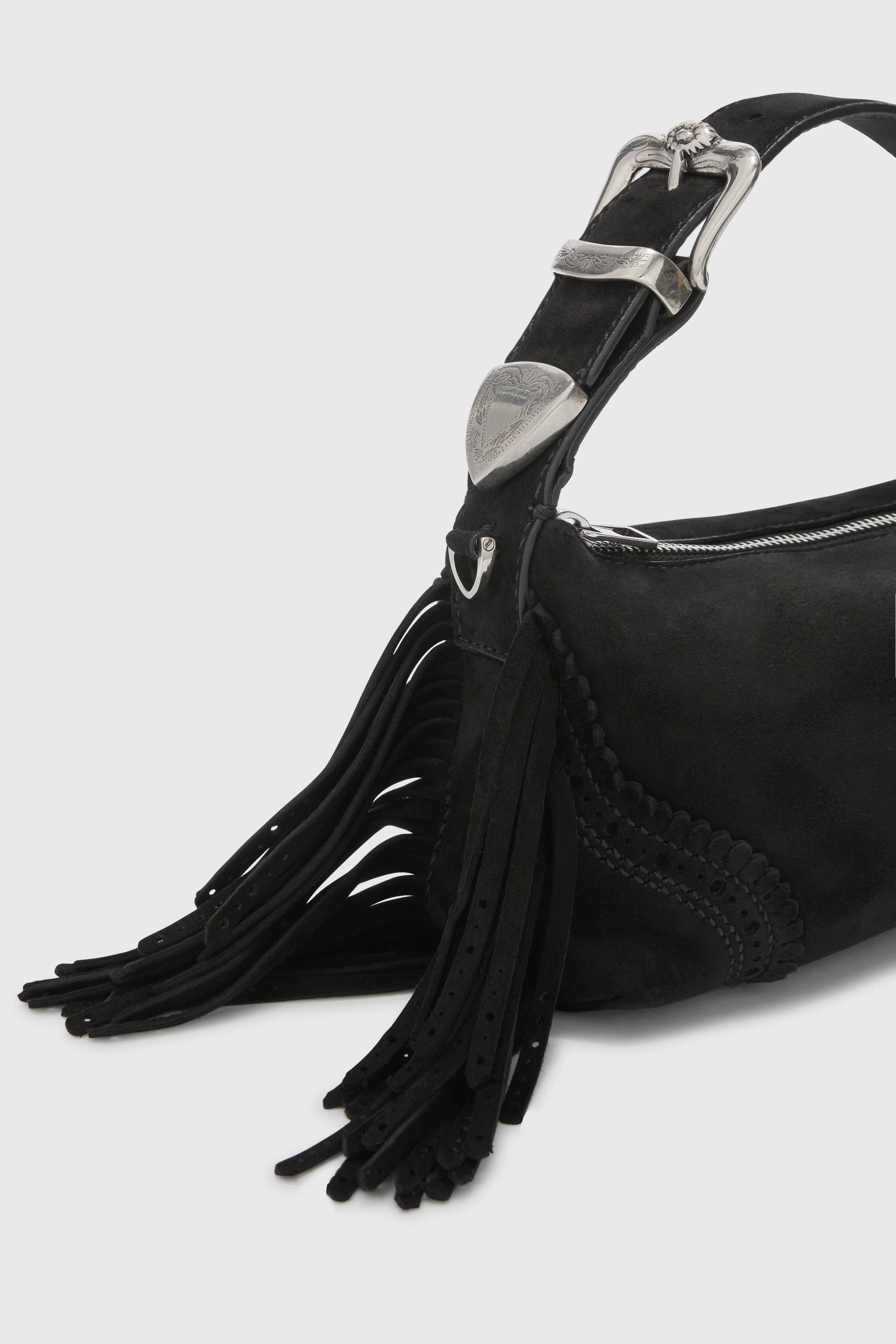 Candy bag in black suede - Image 4