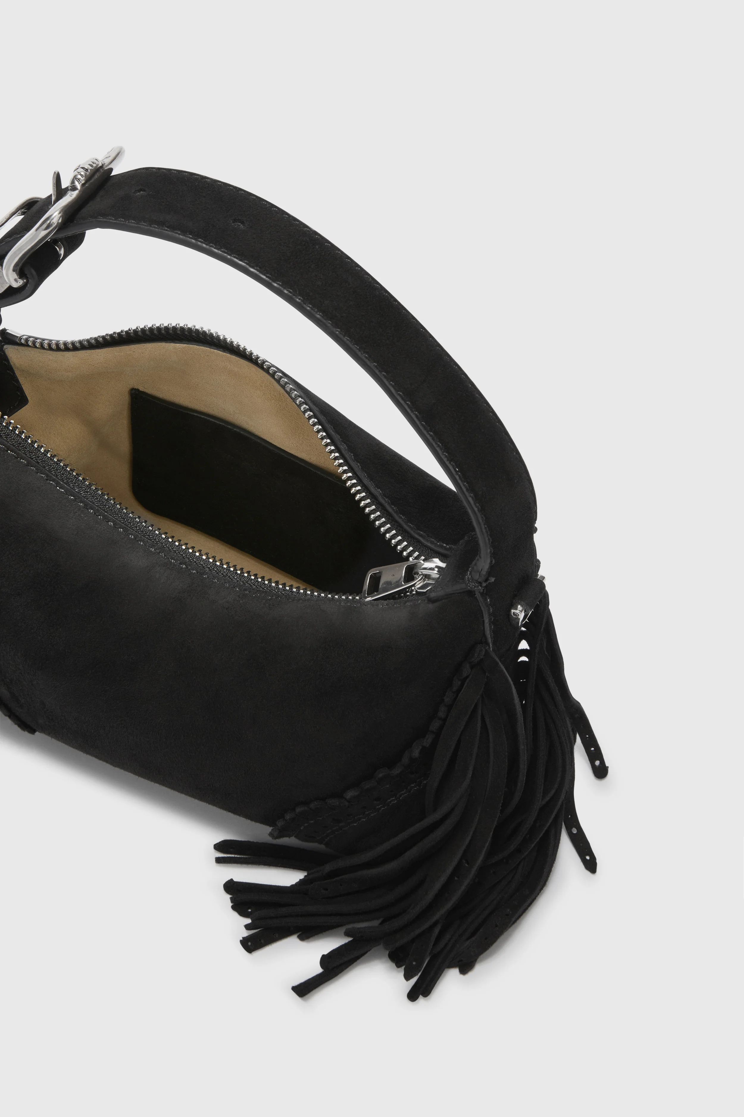 Candy bag in black suede - Image 5