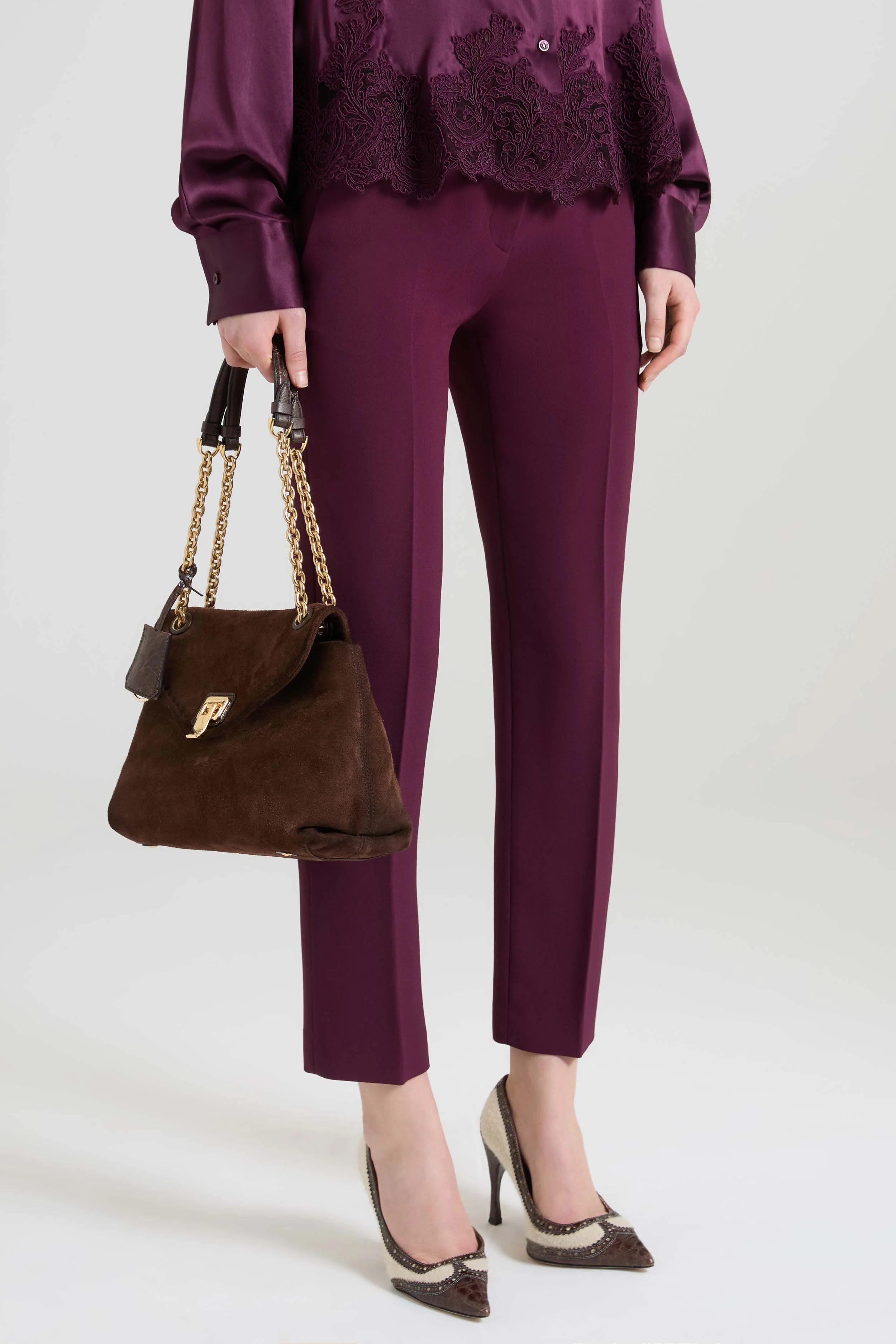 Cigarette Trousers in Interlock - Image 3