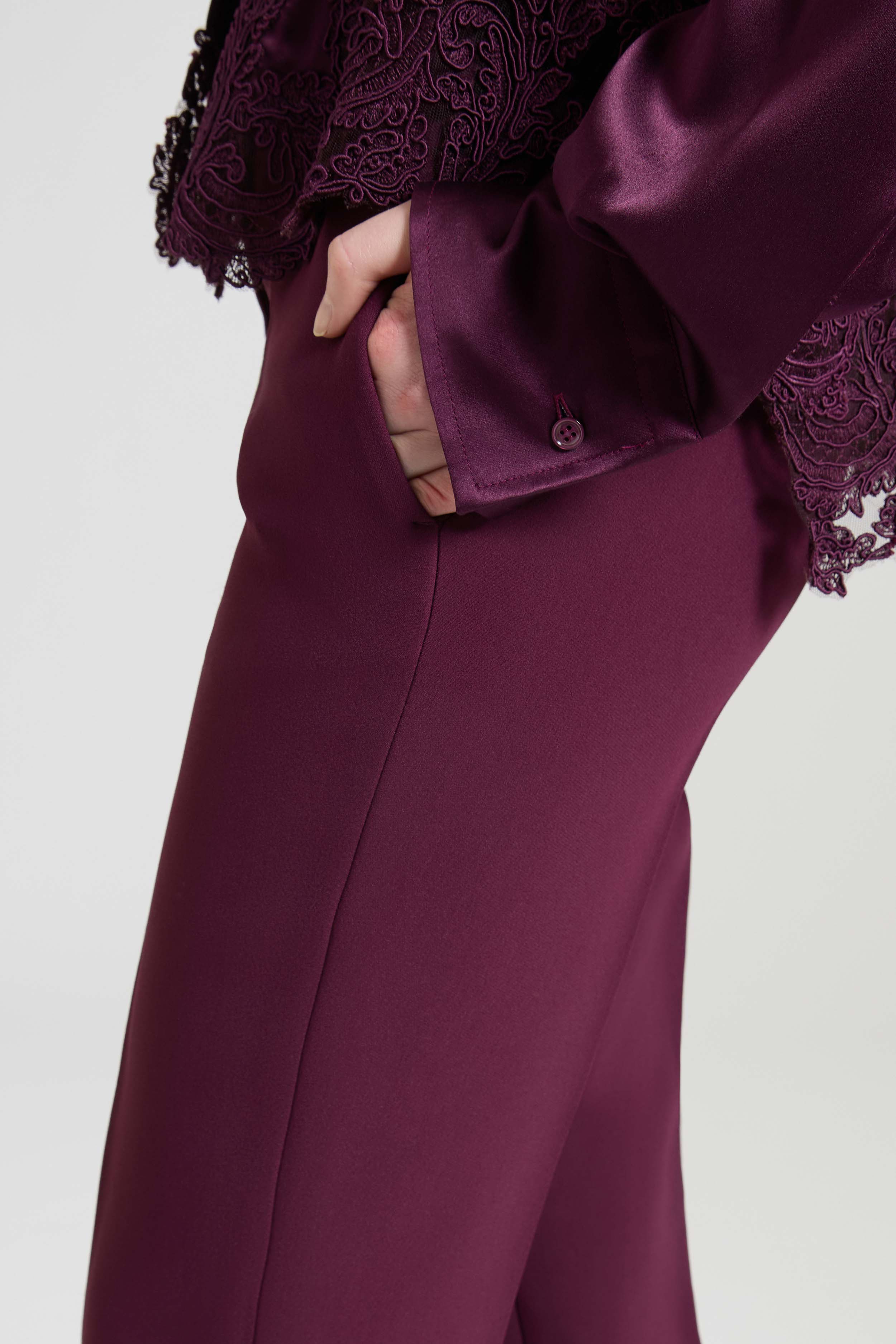 Cigarette Trousers in Interlock - Image 4