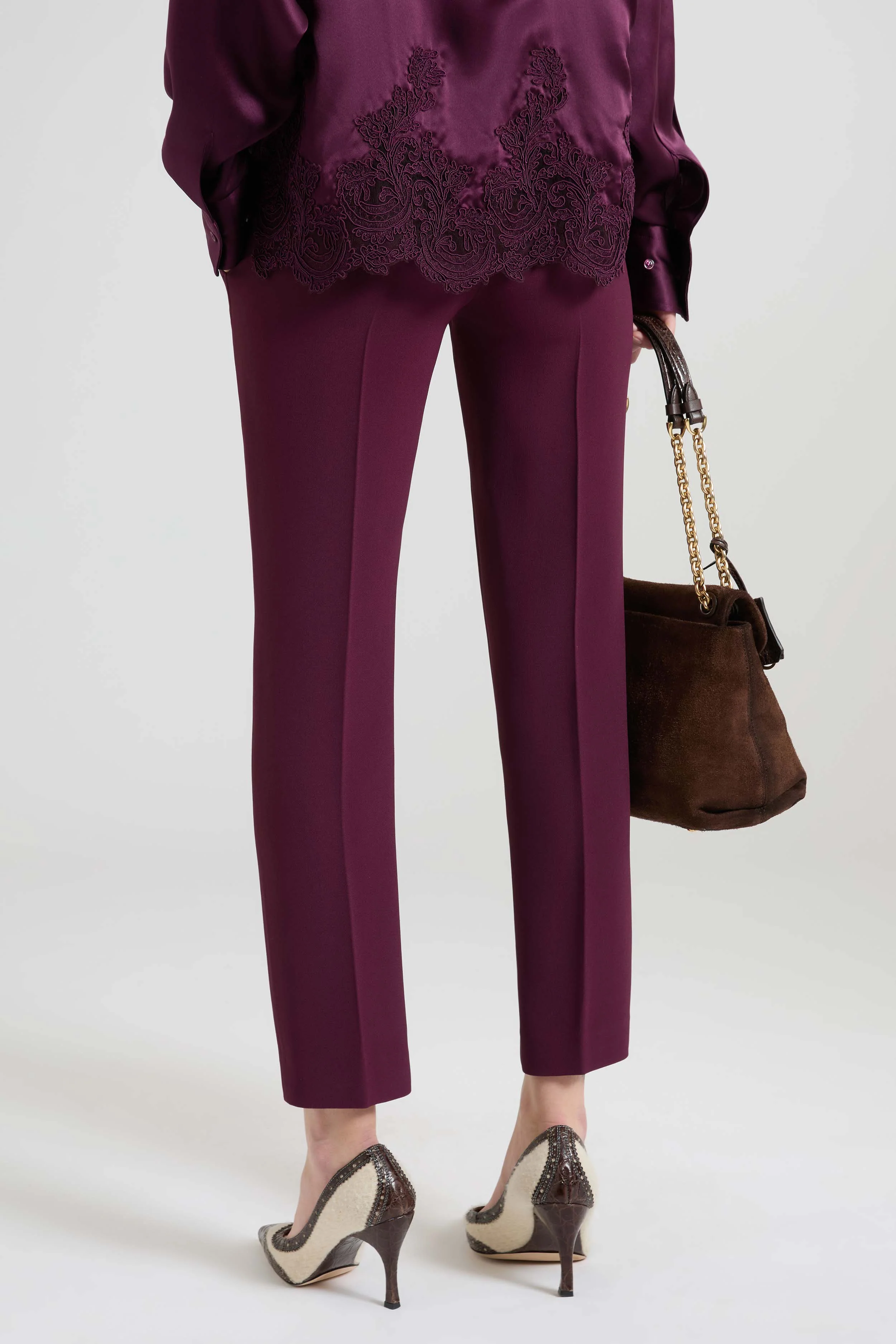 Cigarette Trousers in Interlock - Image 5