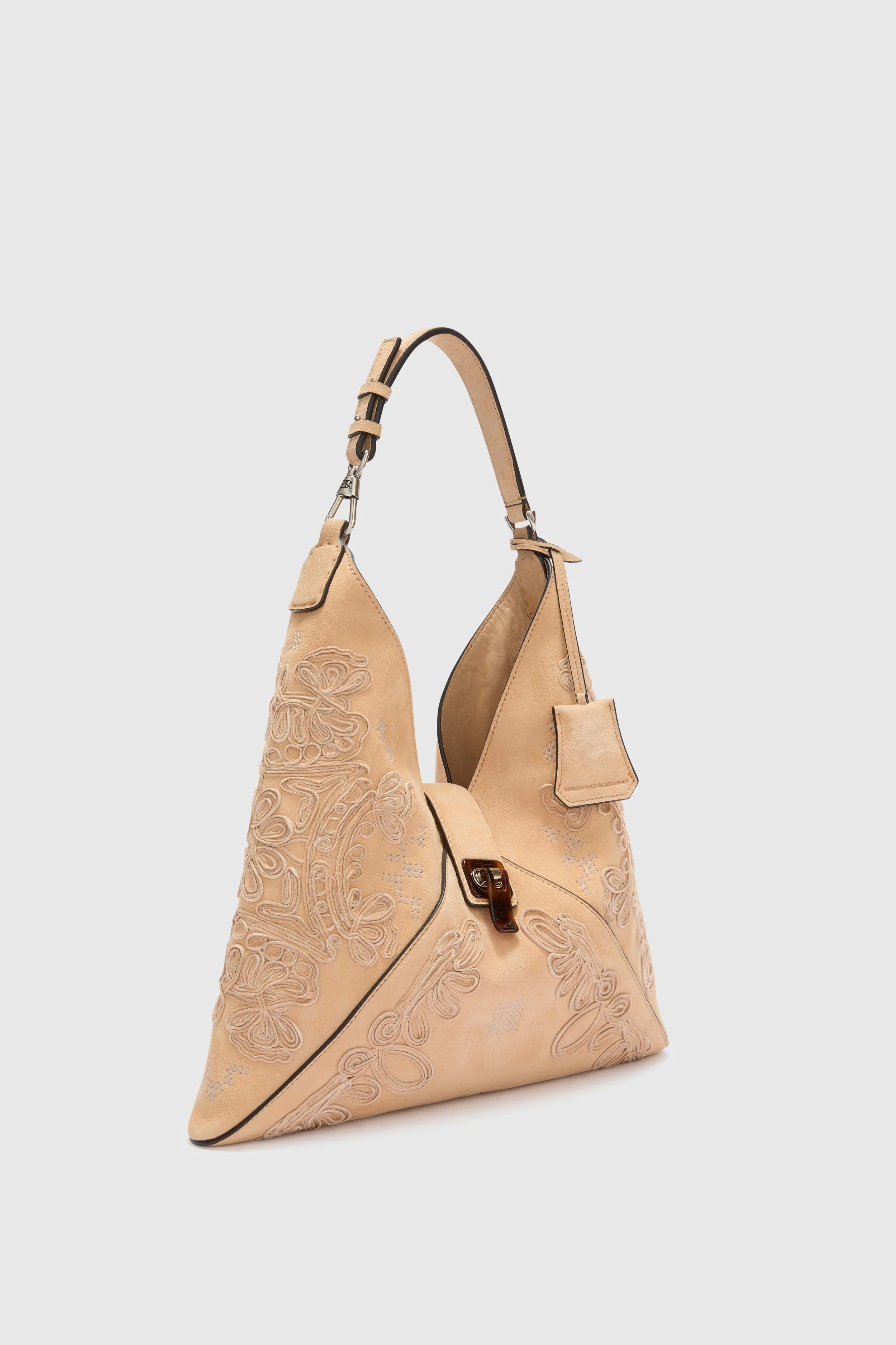 Clio bag in suede with maiolica embroidery - Image 3