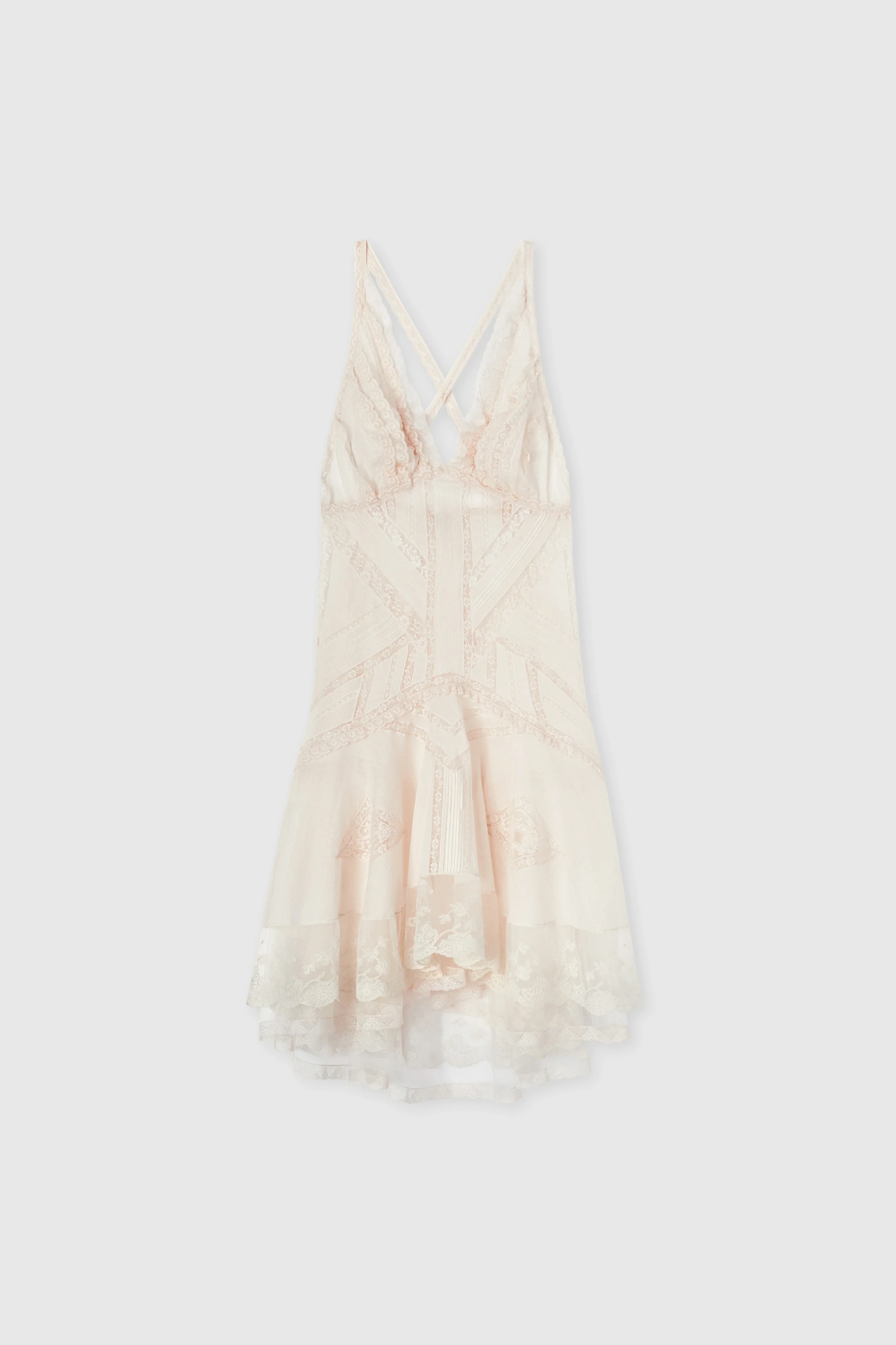 Cotton Muslin and Valencienne Lace Dress