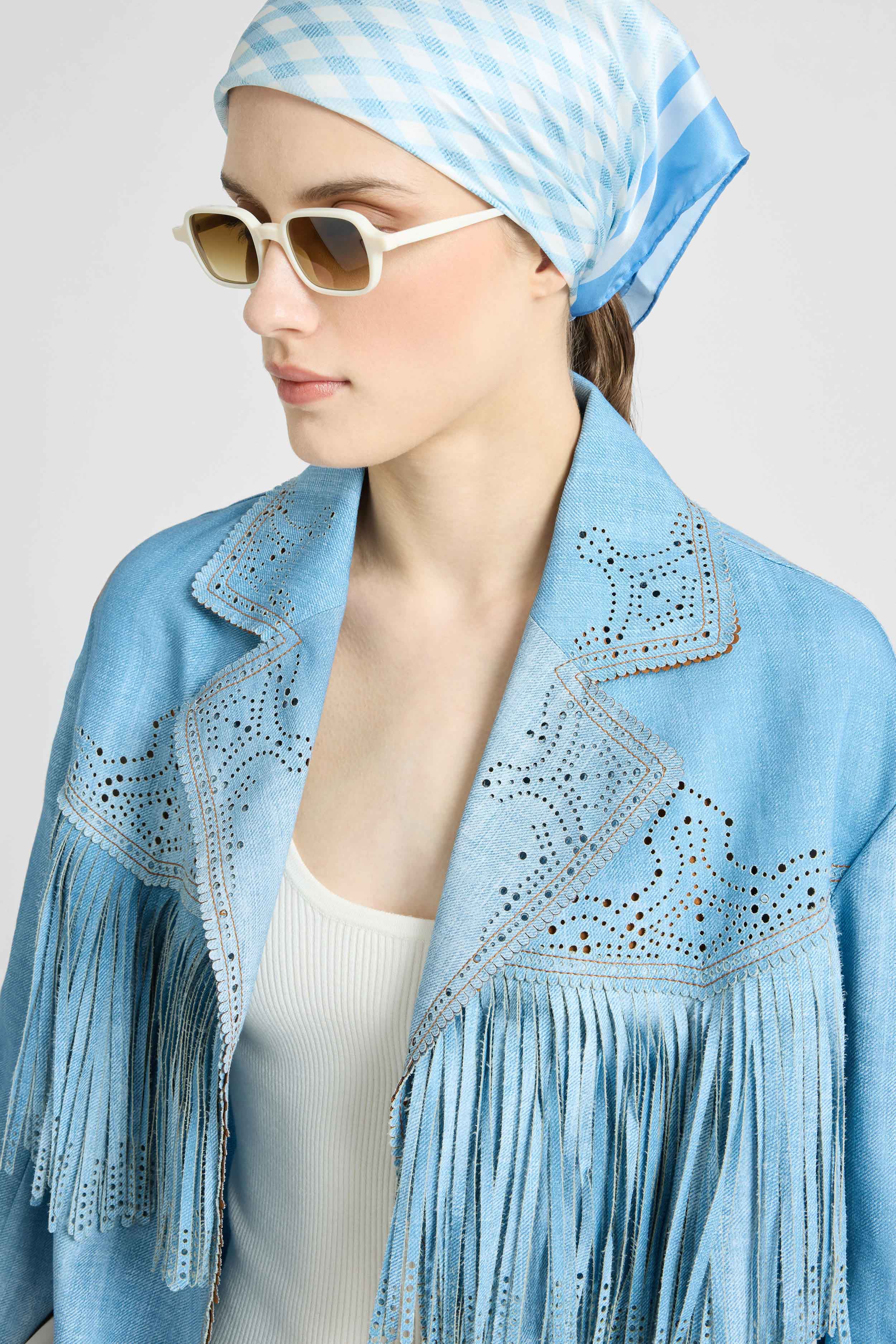 Jeans print marocain jacket - Image 3
