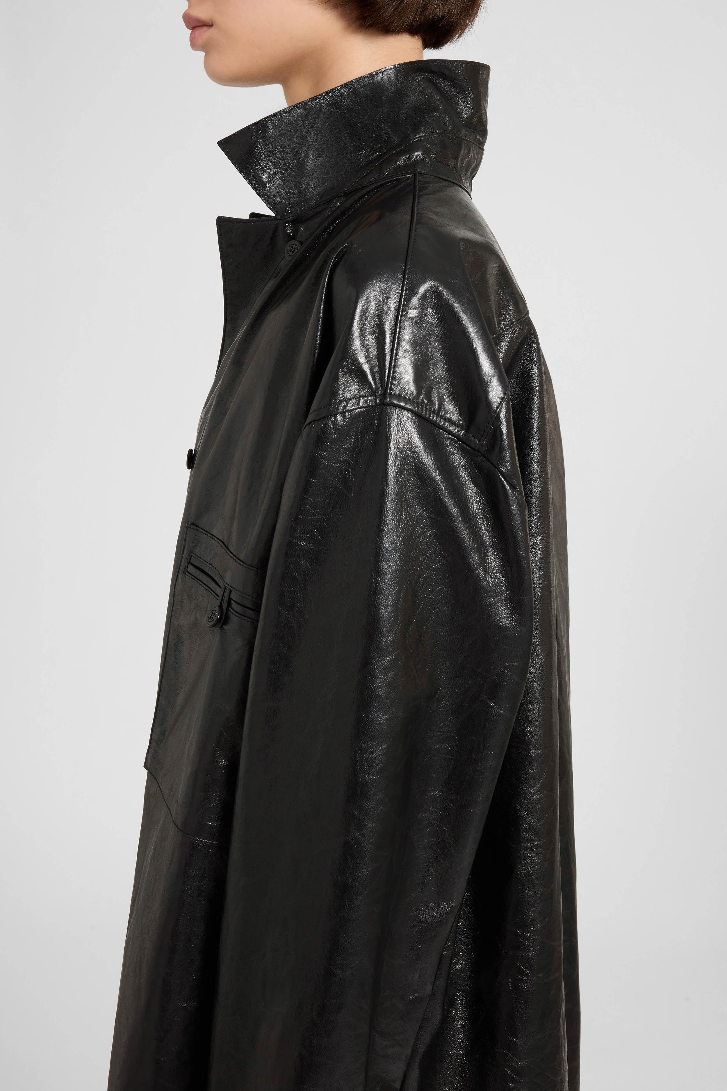 Lamb leather shirt - Image 4