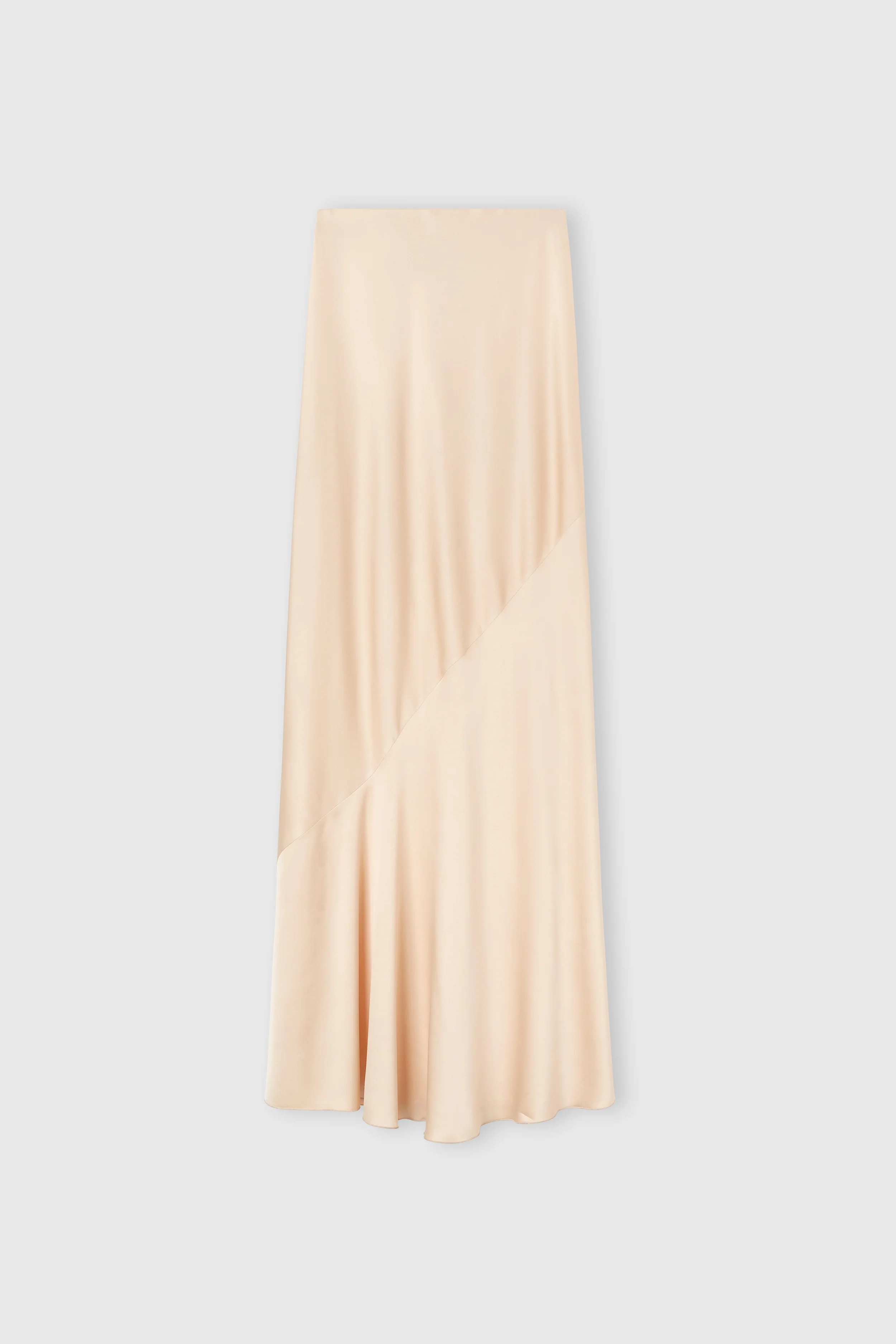 Long Skirt in Matte Viscose Satin