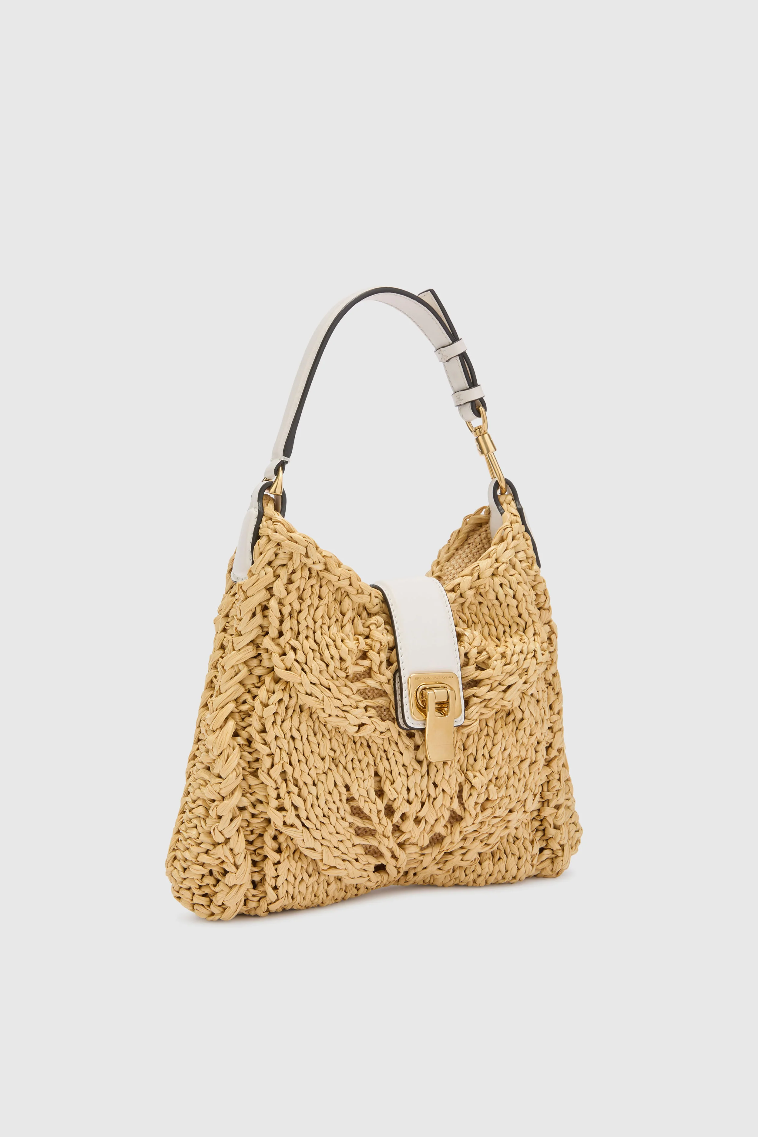Mini Clio bag in natural raffia - Image 3