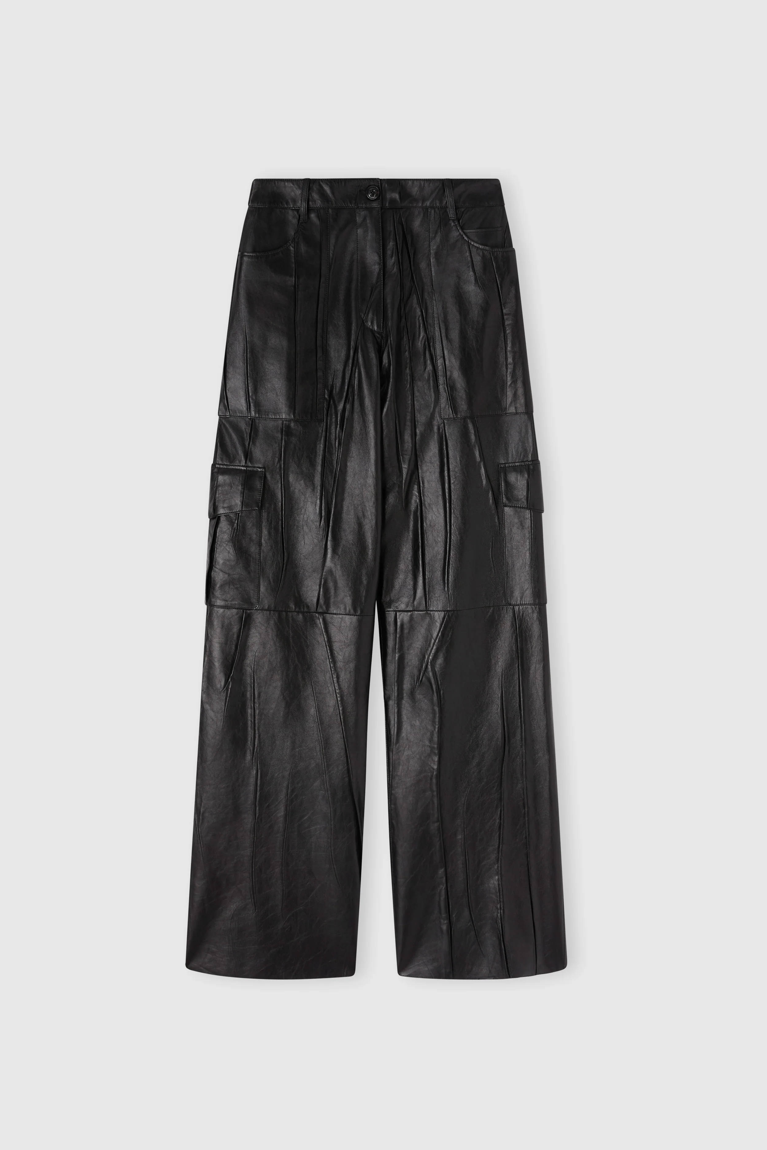 Nappa cargo trousers