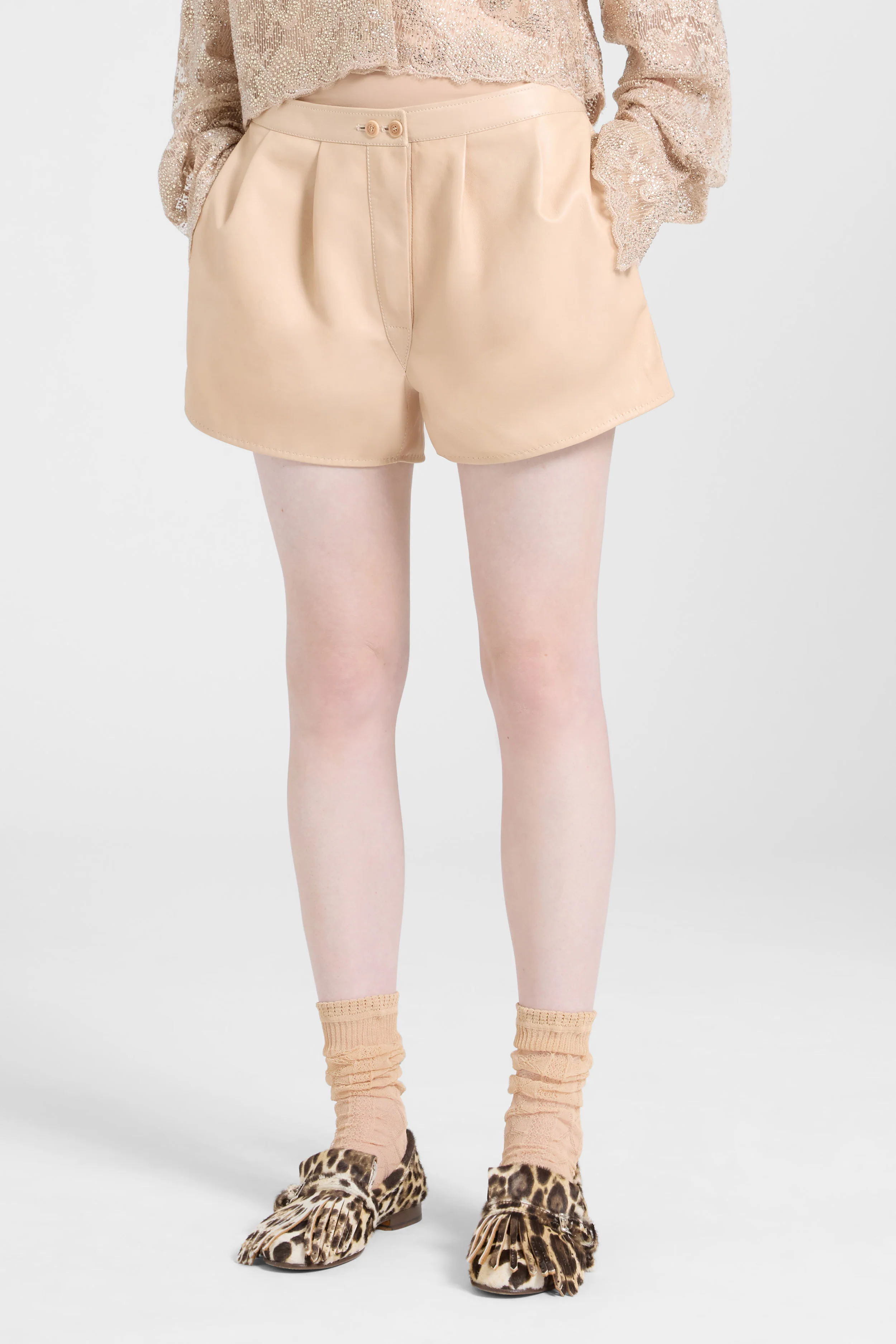 Nappa leather shorts - Image 3