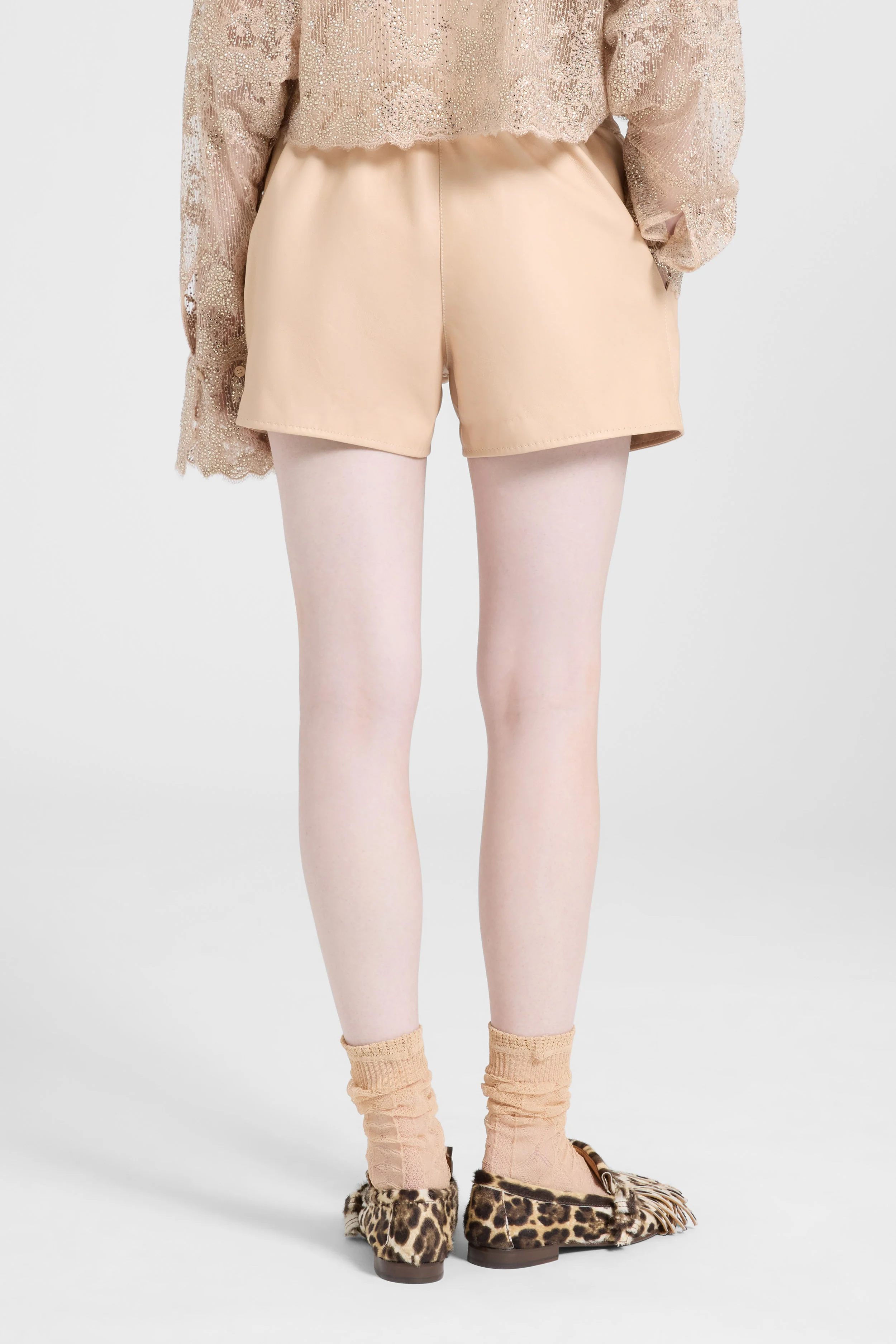 Nappa leather shorts - Image 4