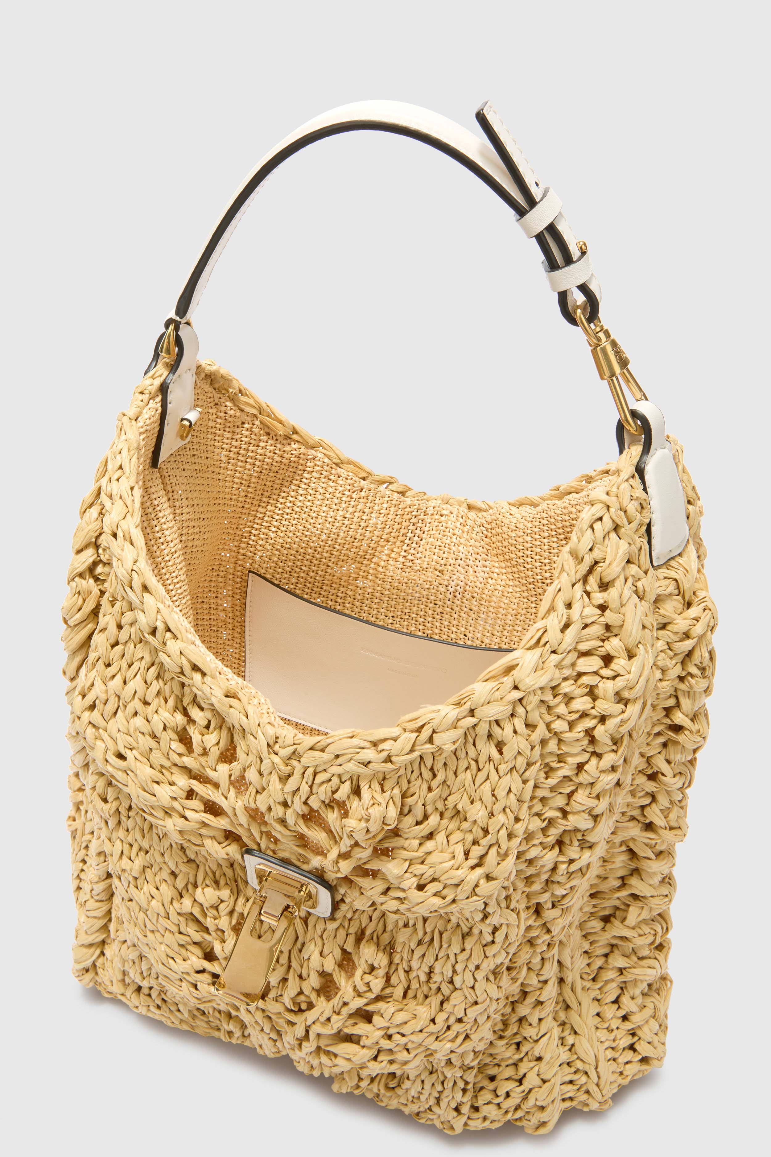 Natural Raffia Clio Bag - Image 5