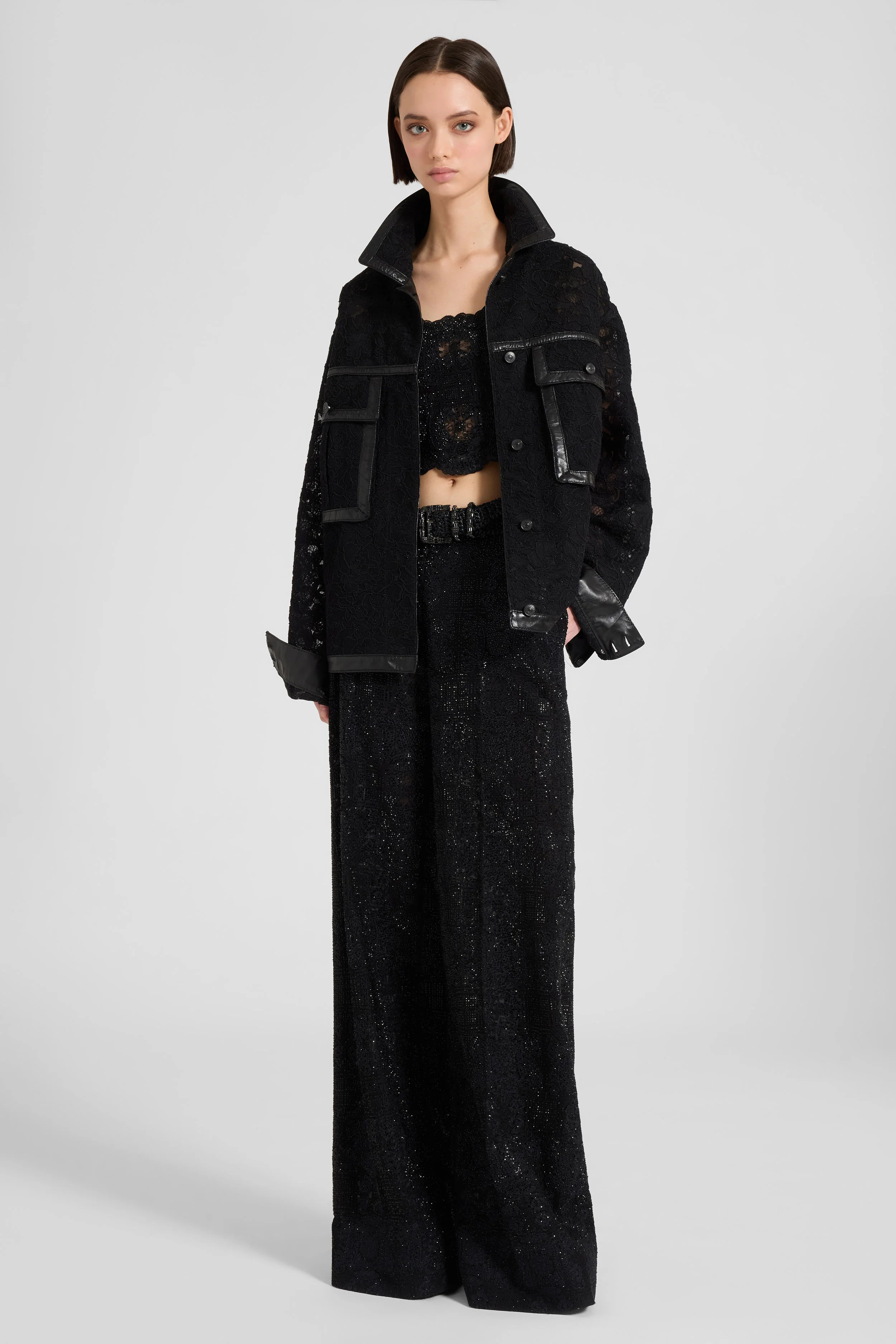 Oversized floral rebrodé lace jacket - Image 3