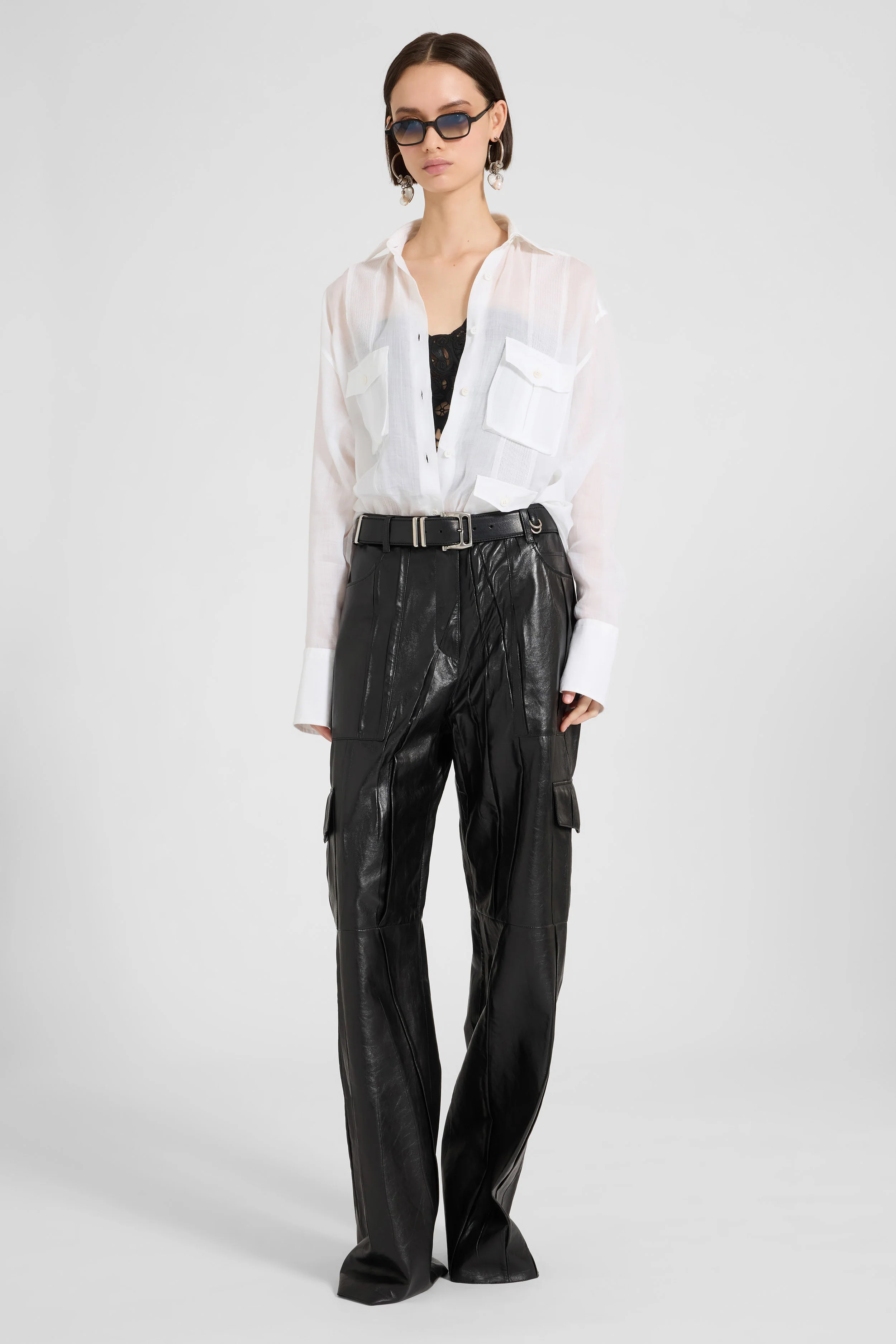 Oversized ramie shirt - Image 3