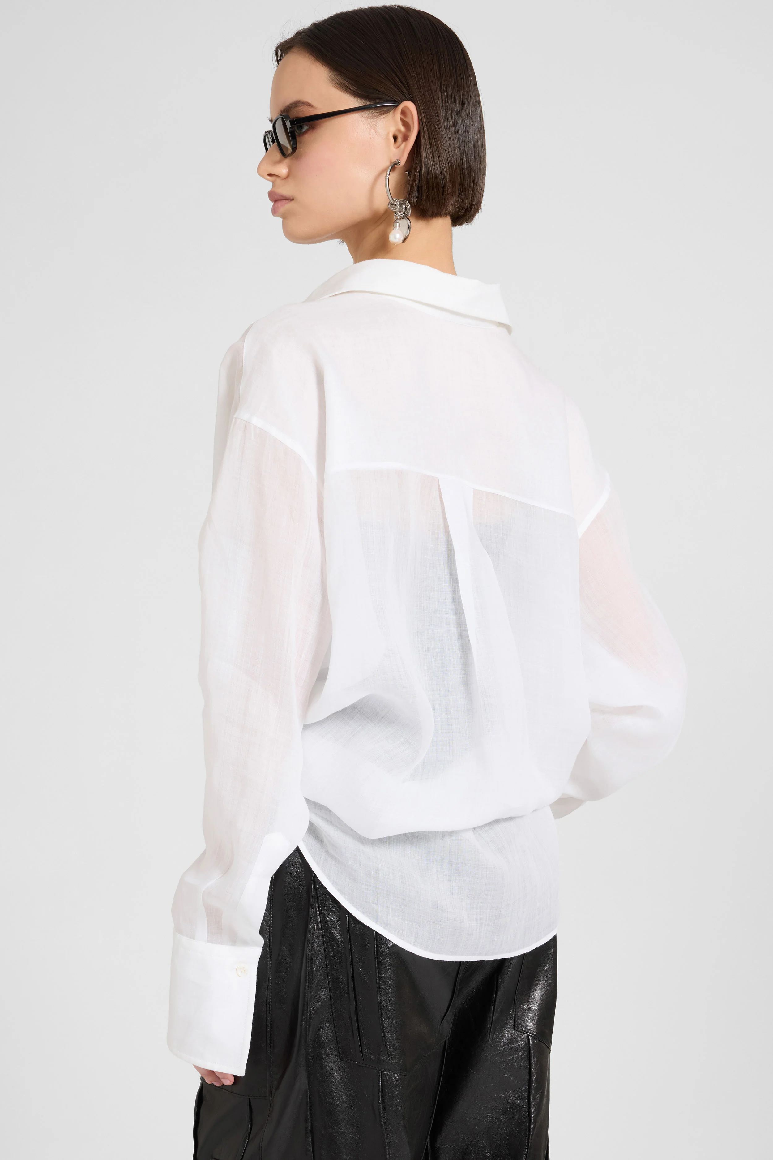 Oversized ramie shirt - Image 5