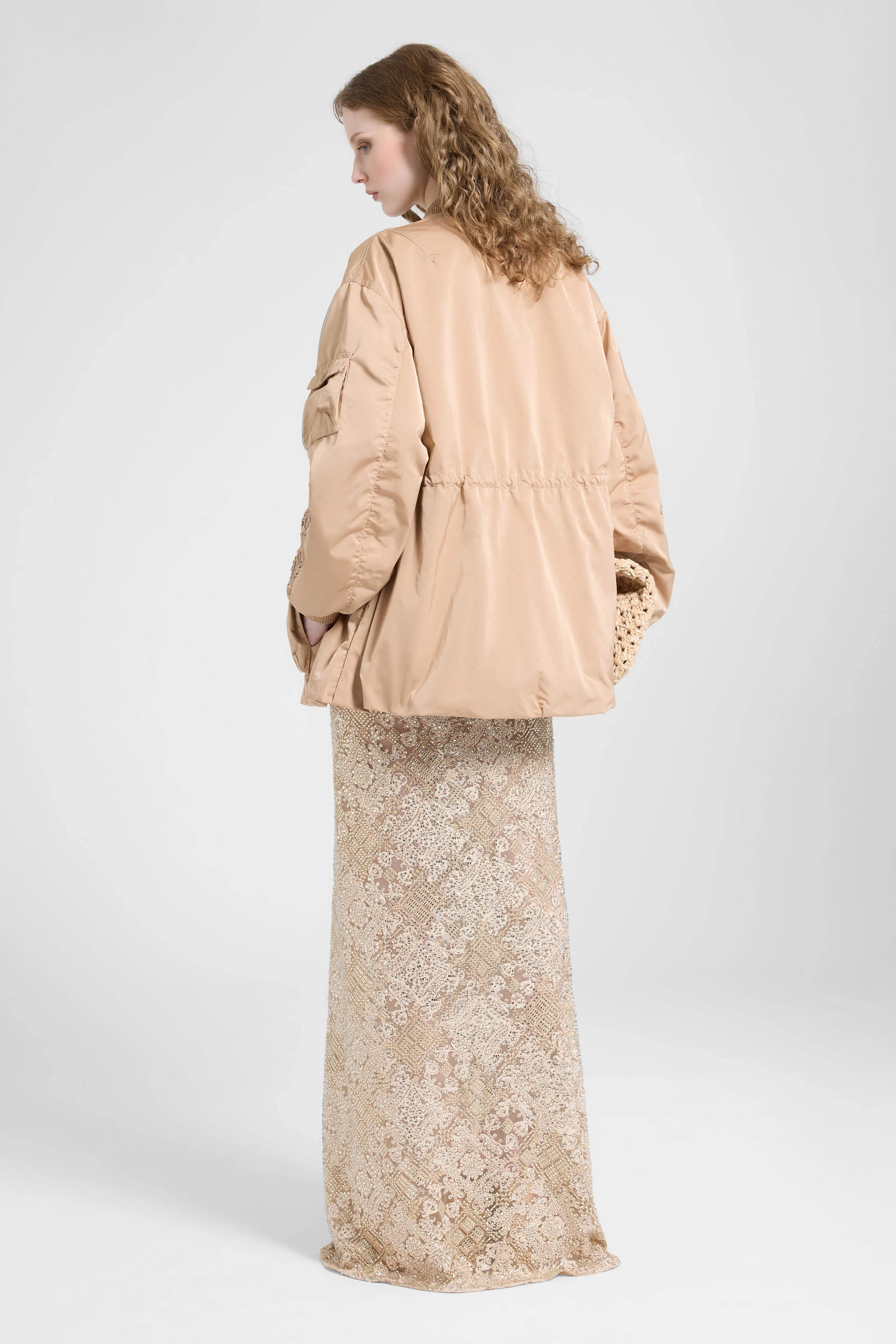 Oversized technical fabric parka - Image 4
