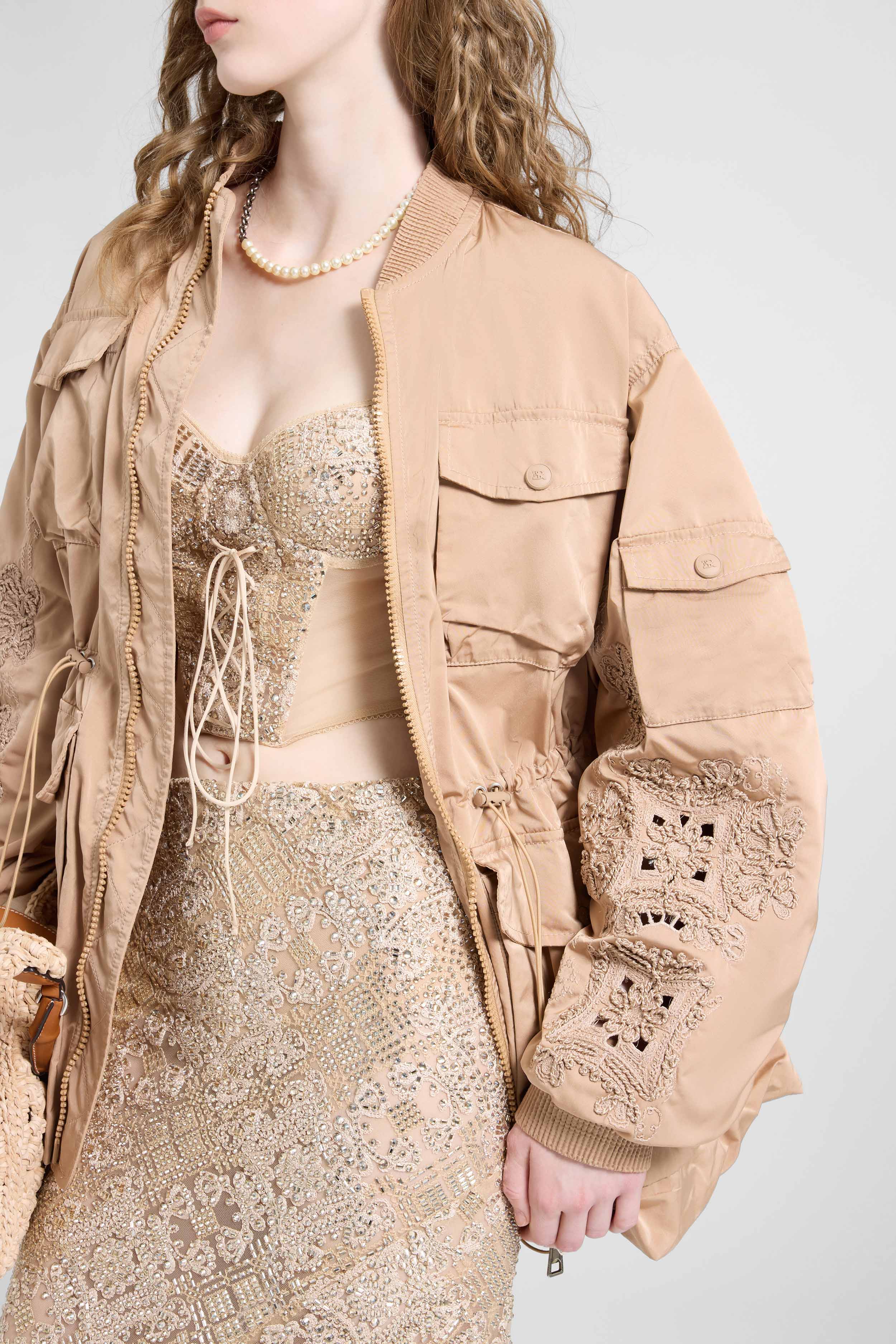 Oversized technical fabric parka - Image 5