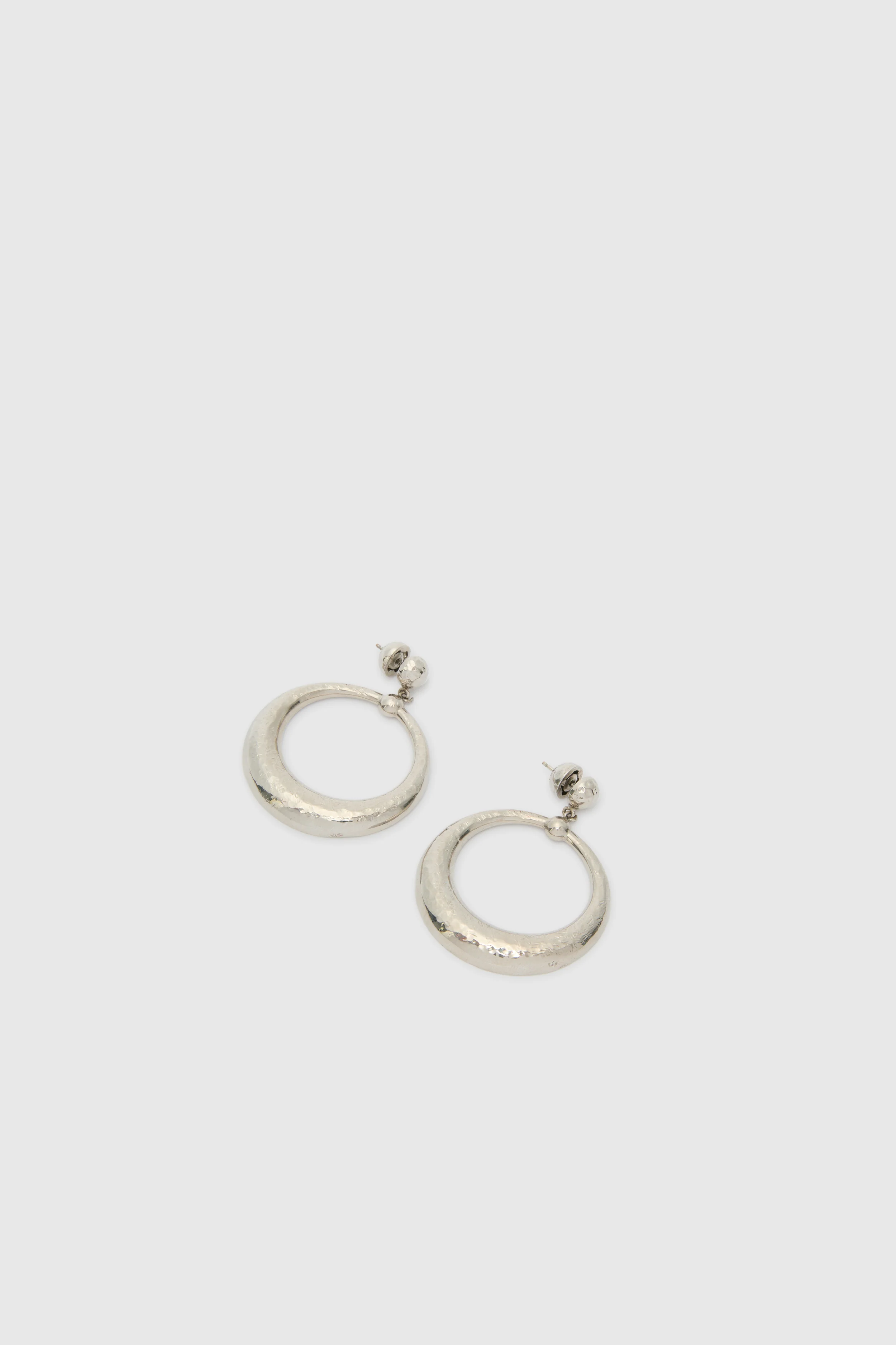Palladium circle earrings - Image 3