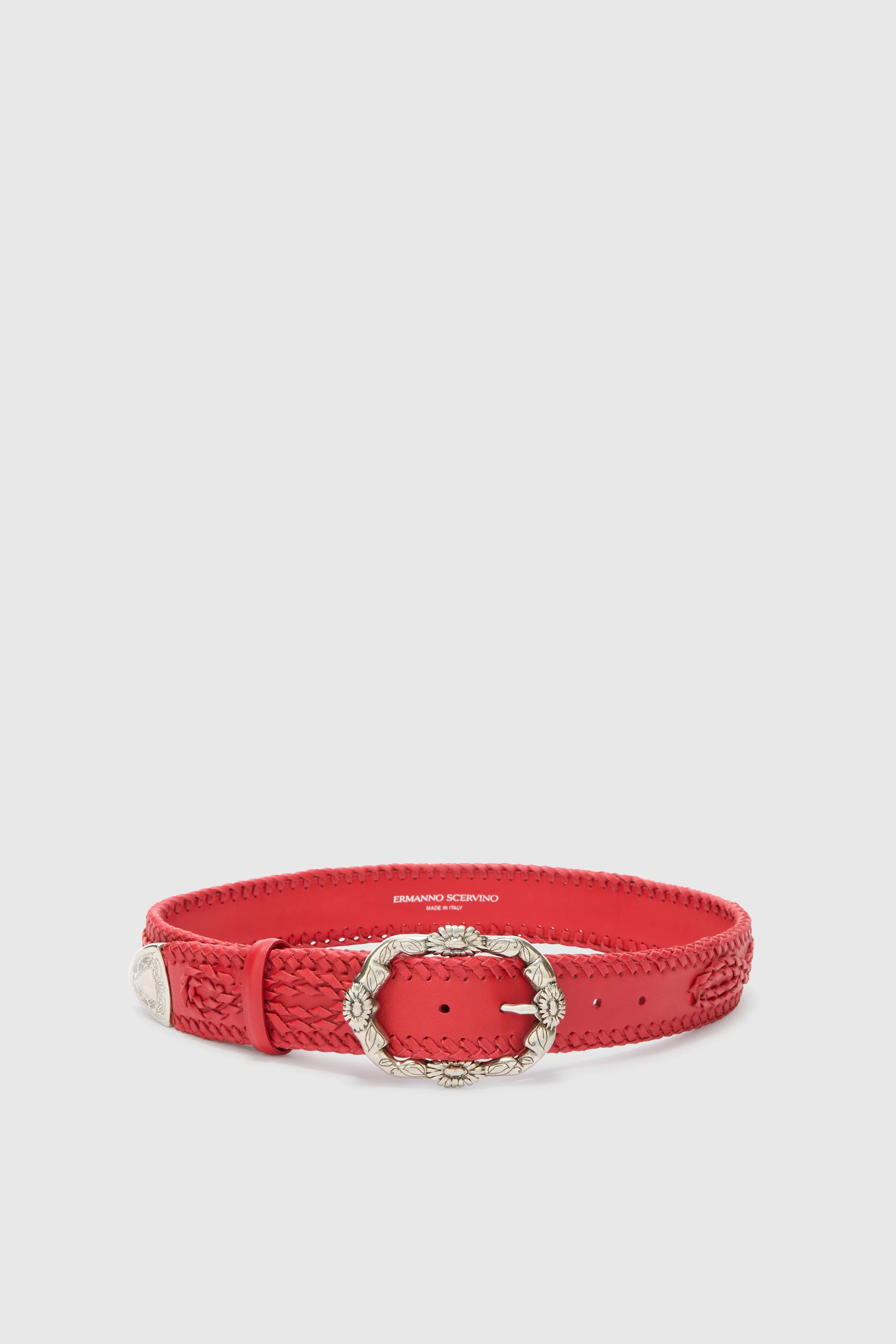 Red Belt with Majaro Embroidery