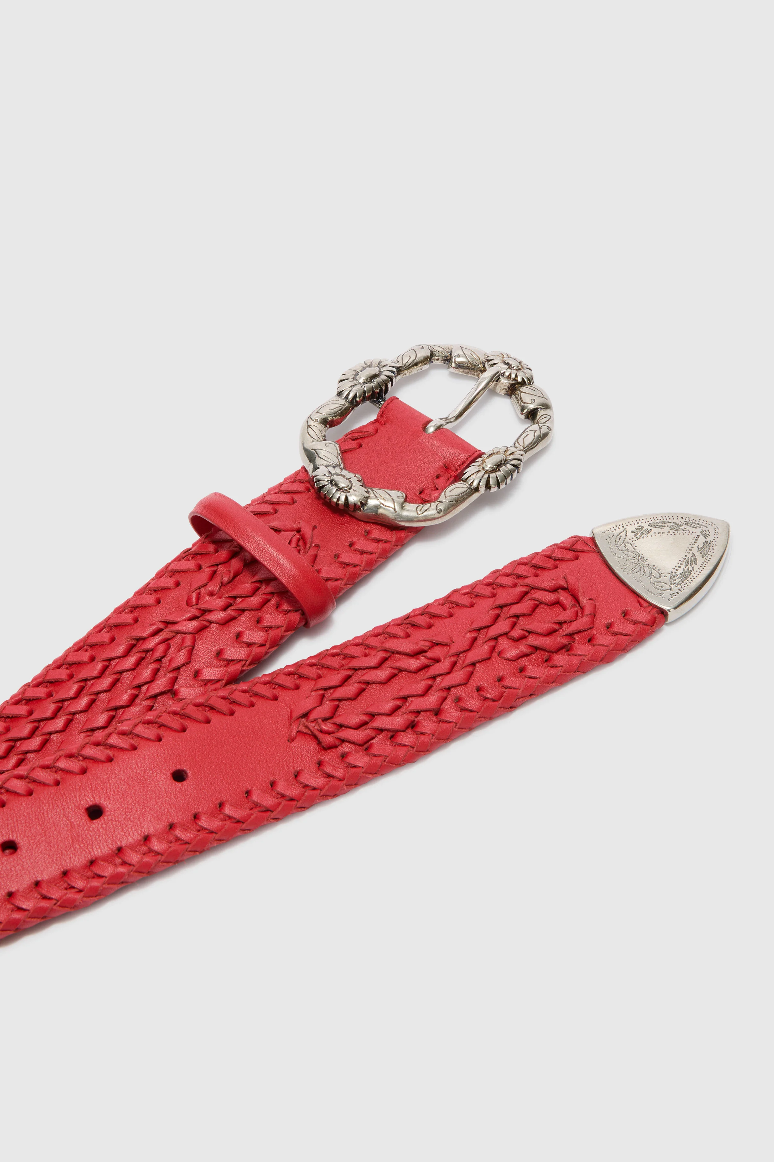Red Belt with Majaro Embroidery - Image 3
