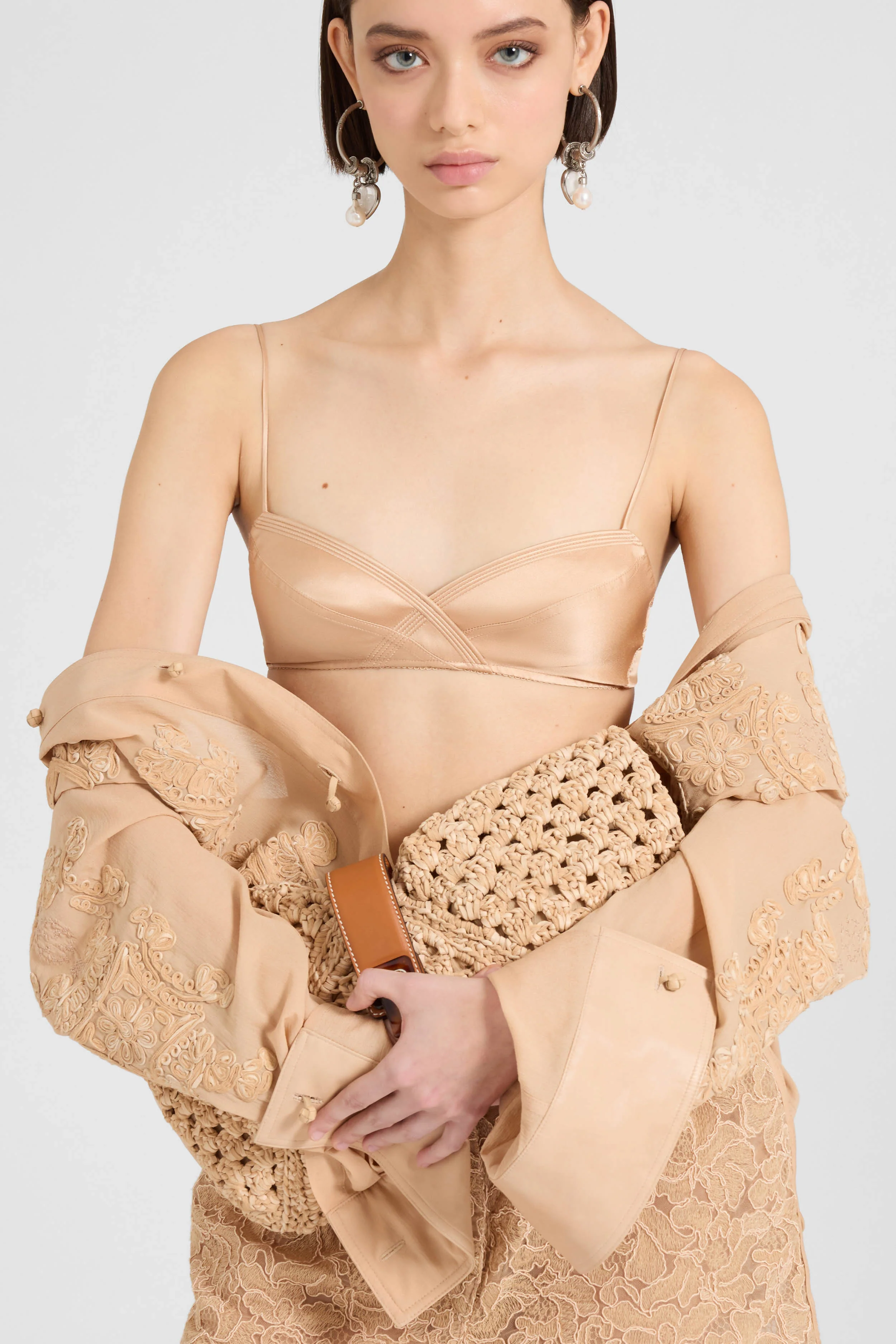 Silk lingerie-inspired bra - Image 2