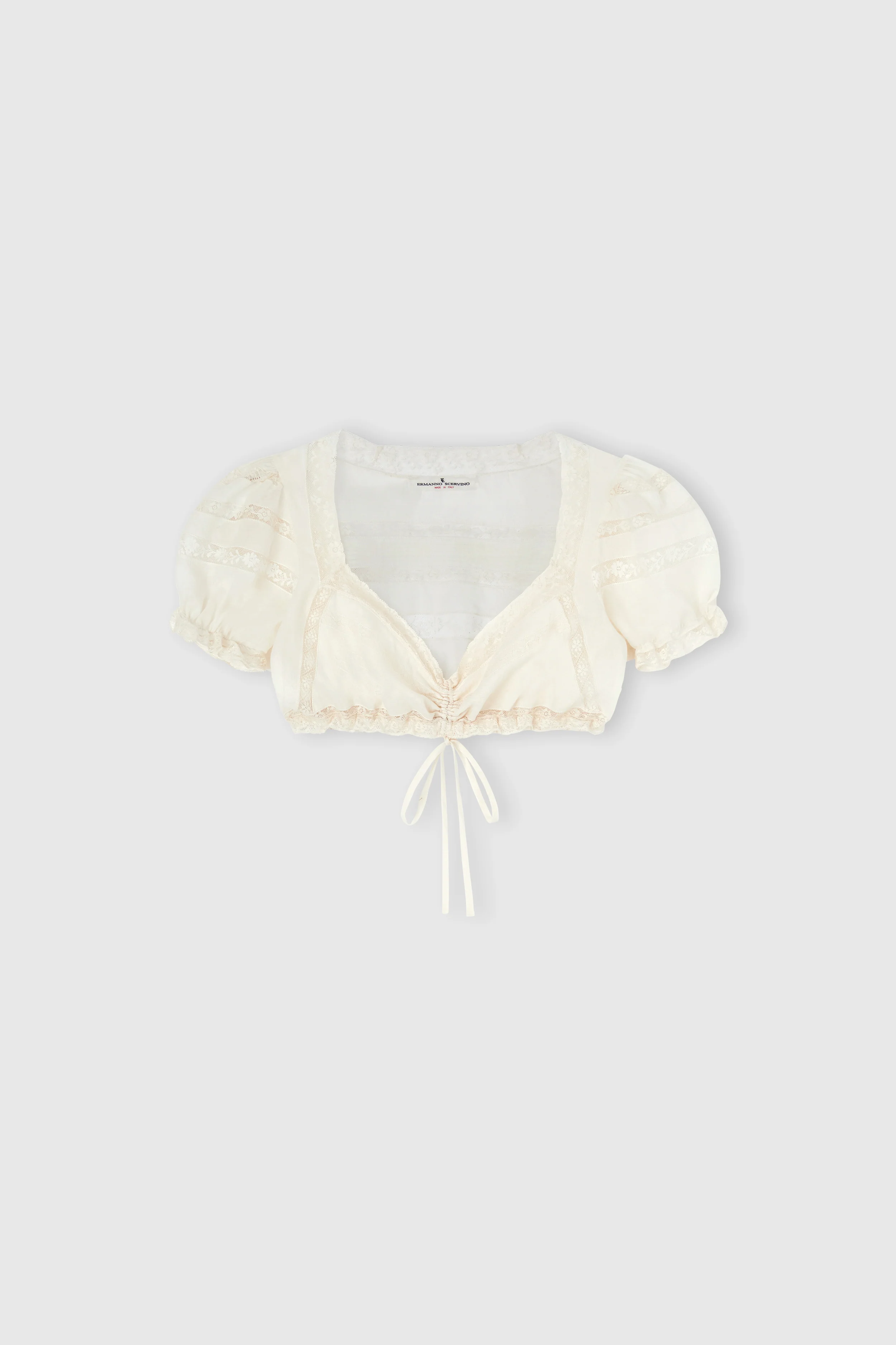 Soft Cotton Muslin Bra with Valencienne Lace