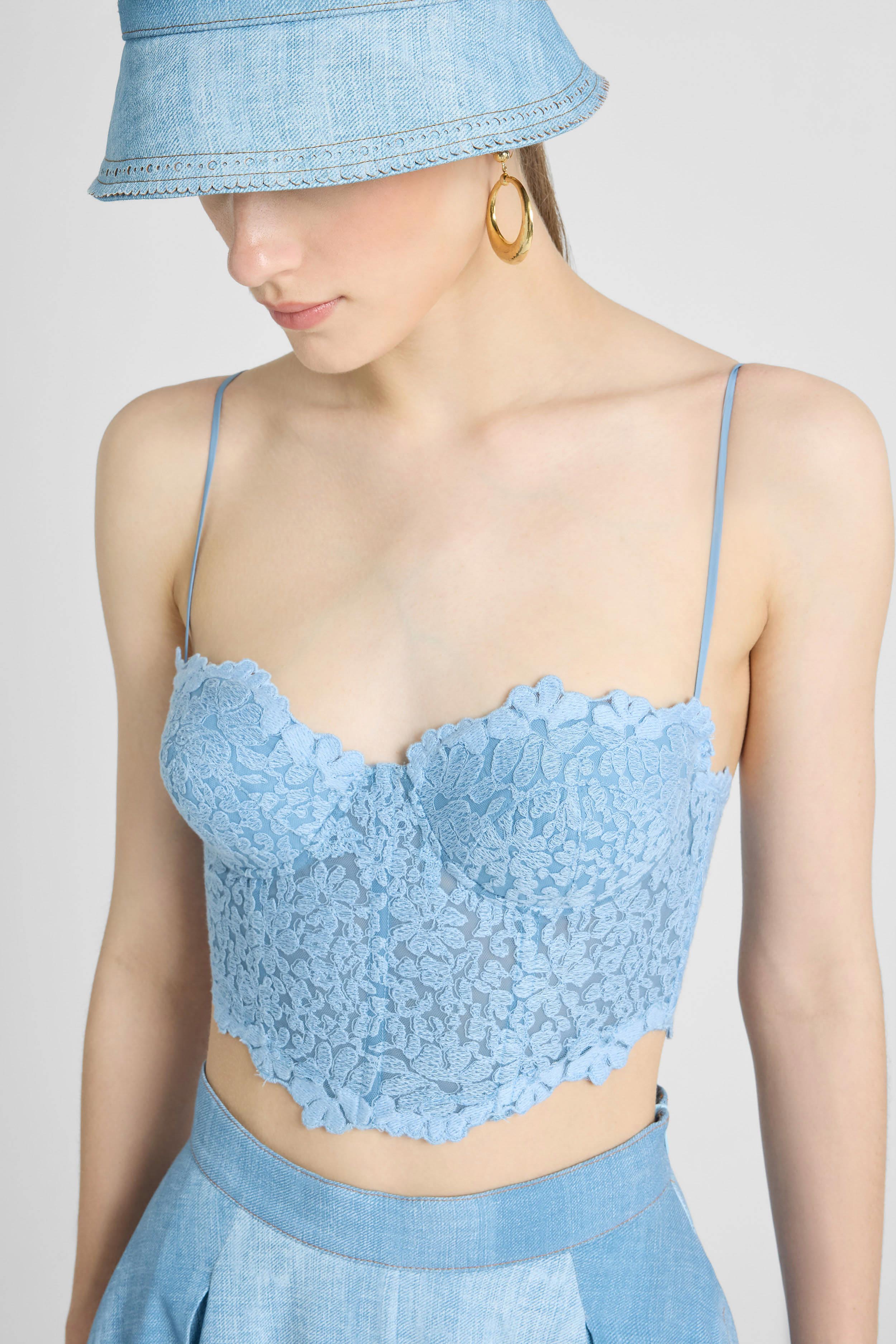 Structured Bustier in Chantilly Lace - Image 2