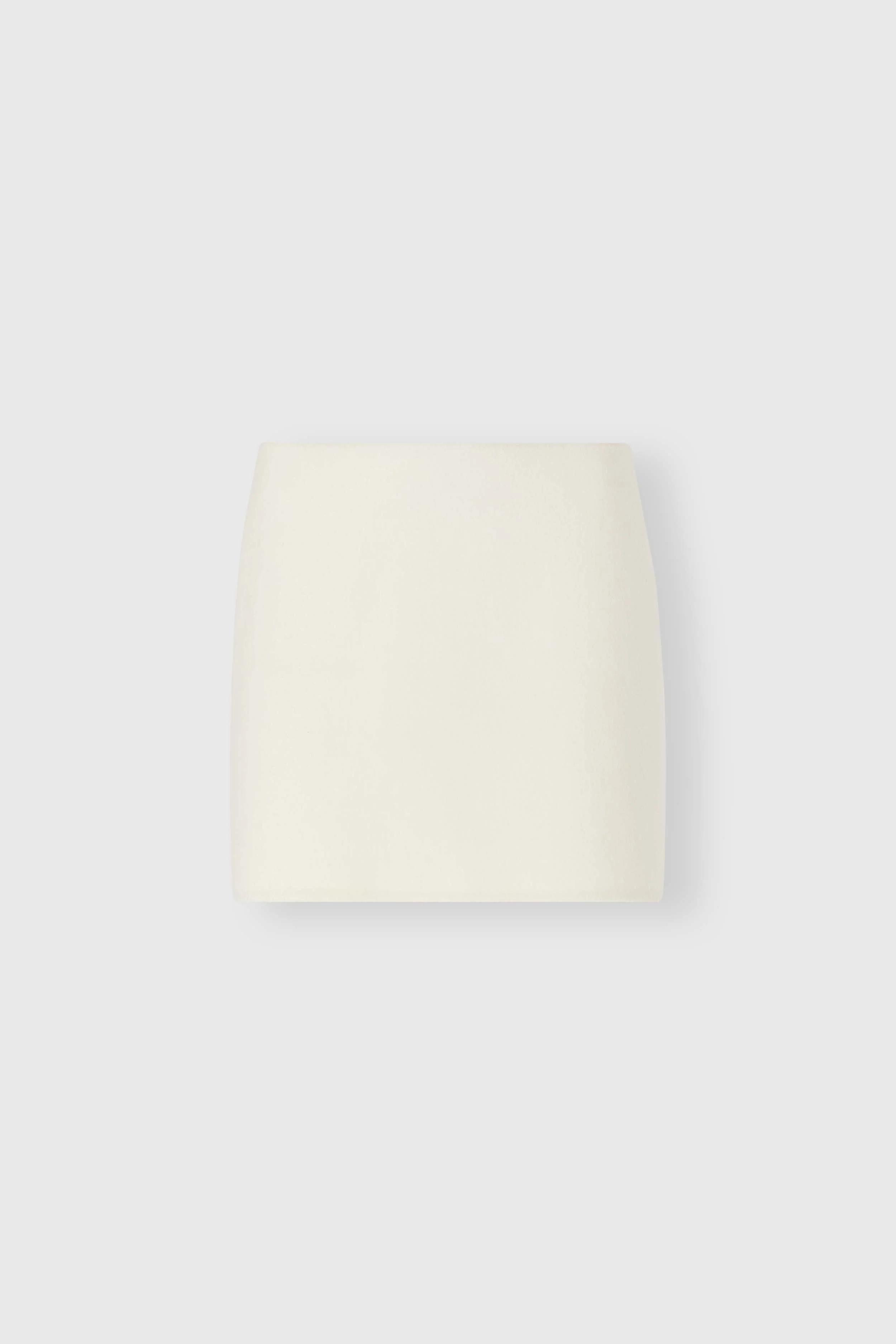 Virgin wool double-cloth mini skirt